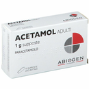 Acetamol adulti 1 g supposte  acetamol 500 mg supposte  acetamol bambini 250 mg supposte  acetamol prima infanzia 125 mg supposte  paracetamolo