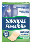 Salonpas flessibile 105 mg / 31,5 mg, empiastro medicato  salicilato di metile/levomentolo