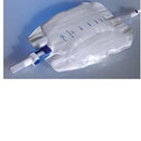 Sacca raccogli urina da gamba per incontinenza in pvc 750 ml rivestita tubo raccordo diritto 10 cm+rubinetto scarico+valvola antireflusso+2 fasce a bottoni 30 pezzi