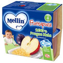 Mellin frutta pura prugna mela 100 g 4 pezzi