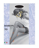 Marilyn 30 sheer calza autoreggente visone 4