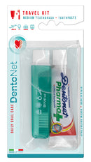Dentonet viaggio spazzolino medio + dentifricio 25 ml