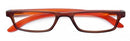 Twins silver trendy occhiale premontato arancione/marrone +1,00
