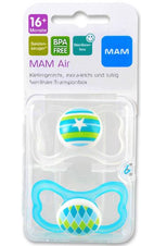 Mam air succhietto 16+ silicone confezione doppia