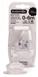 Suavinex tettarella anatomica in silicone s1m 2 pezzi