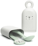 Set portaposate+cucchiaino+reggi bavaglio verde
