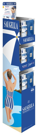 Saugella seguimi expo terra 12 pezzi dermoliquidi 500 ml + pochette
