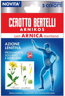 Bertelli cerotto arnikos con arnica montana 5 pezzi