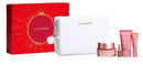 Clarins value set multi-active xmas 25 multi-active day 50 ml + multi-active nuit 15 ml + double serum 9 1,9 ml + lip perfectore 21 5 ml + large pouch