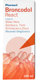 Broncodol react 100 ml senza glutine naturalmente privo di lattosio