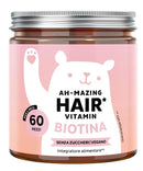 Bears with benefits ah-mazing hair vitamins con biotina 60 caramelle gommose con edulcoranti senza zuccheri