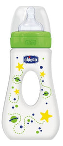 Chicco biberon well being passeggio in polipropilene unisex da 240 ml fast silicone