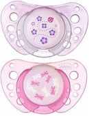 Chicco succhicco air girl caucciu' 0-6 mesi 2 pezzi
