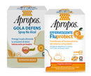 Apropos spray no alcol + c fluprotect effervescente