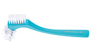 Curaprox bdc spazzolino brevettato per dentiere 1 pezzo colore azzurro