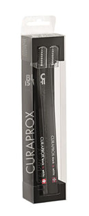 Curaprox black is white dentifrici sbiancanti 2 spazzolini