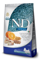 N&d ocean ancestral dog codfish & orange adult mini 2,5 kg
