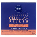 Nivea hyaluron cellular filler anti-gravita' crema notte anti-eta' 50 ml