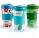 Bamboo mug watercolor fiori 1 pezzo