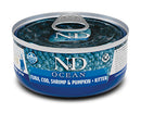N&d cat ocean codfish & shrimps & pumpkin kitten 80 g