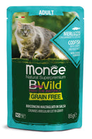 Monge bwild busta adult merluzzo/gamberetti/ortaggi 85 g