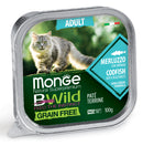 Monge bwild cat adult merluzzo/ortaggi 100 g