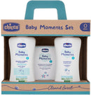 Chicco baby moments set bagnoschiuma pelli delicate 200 ml + shampoo pelli delicate 200 ml + acqua di colonia baby smell pelli delicate 100 ml