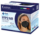 Karina semimaschera filtrante antipolvere monouso ffp2 nero 30 pezzi