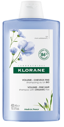 Klorane shampoo volume fine hair con lino 400 ml