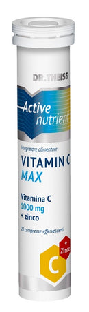 Dr theiss active nutrient vit c max 20 compresse effervescenti gusto limone 80 g