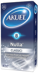 Profilattico akuel nulla classico 8 pezzi