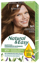 Schwarzkopf natural & easy colorazione 565 castano chiaro dorato naturale 1 crema colorante 60 ml + 1 applicatore con emulsione rivelatrice 60 ml + 1 balsamo nutriente 22,5 ml