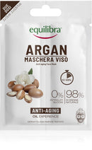 Equilibra argan maschera viso anti-aging 2 monodose x 7,5 ml
