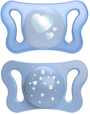Chicco succhietto micro azzurro silicone 0-2m 2 pezzi