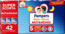 Pampers sole luna mutandina trio junior 42 pezzi