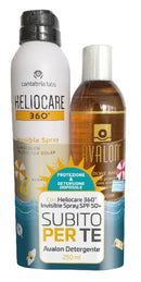 Heliocare invisible spray spf50+ 200 ml + avalon detergente fluido 250 ml