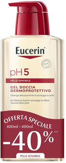 Eucerin bipacco ph5 gel doccia 400 ml + 400 ml