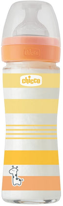 Chicco biberon wb vetro arancione da 240 ml le silicone