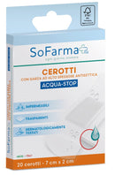 Cerotto acquastop 7x2 cm 20 pezzi sofarmapiu'