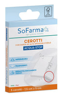 Cerotto acquastop 7,5x5 cm 5 pezzi sofarmapiu'