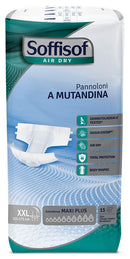 Pannolino mutandina air dry soffisof maxi plus xxl 15 pezzi