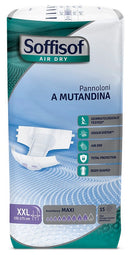 Pannolino mutandina air dry soffisof maxi xxl 15 pezzi