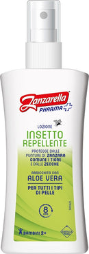 Zanzarella lozione insetto repellente con aloe 100 ml