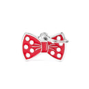Bow tie red medaglietta per collare