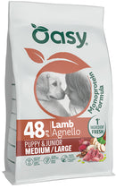 Oasy dry dog monoprotein puppy medium/large agnello 2 kg