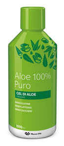 Aloe 100% puro 1000 ml senza glutine senza lattosio senza zuccheri