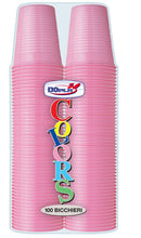 DOPLA BICCHIERI 200CC 100PEZZI  ROSA