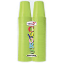 DOPLA BICCHIERI 200CC 100PEZZI  VERDE ACIDO