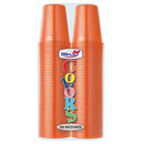 DOPLA BICCHIERI 200CC 100PEZZI  ARANCIO