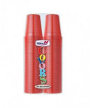 DOPLA BICCHIERI 200CC 100PEZZI  ROSSI